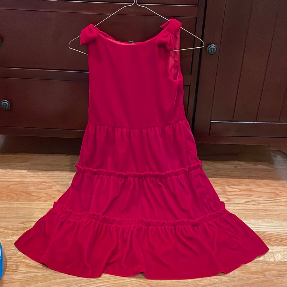 Janie & Jack Red Velvet Girls Dress
